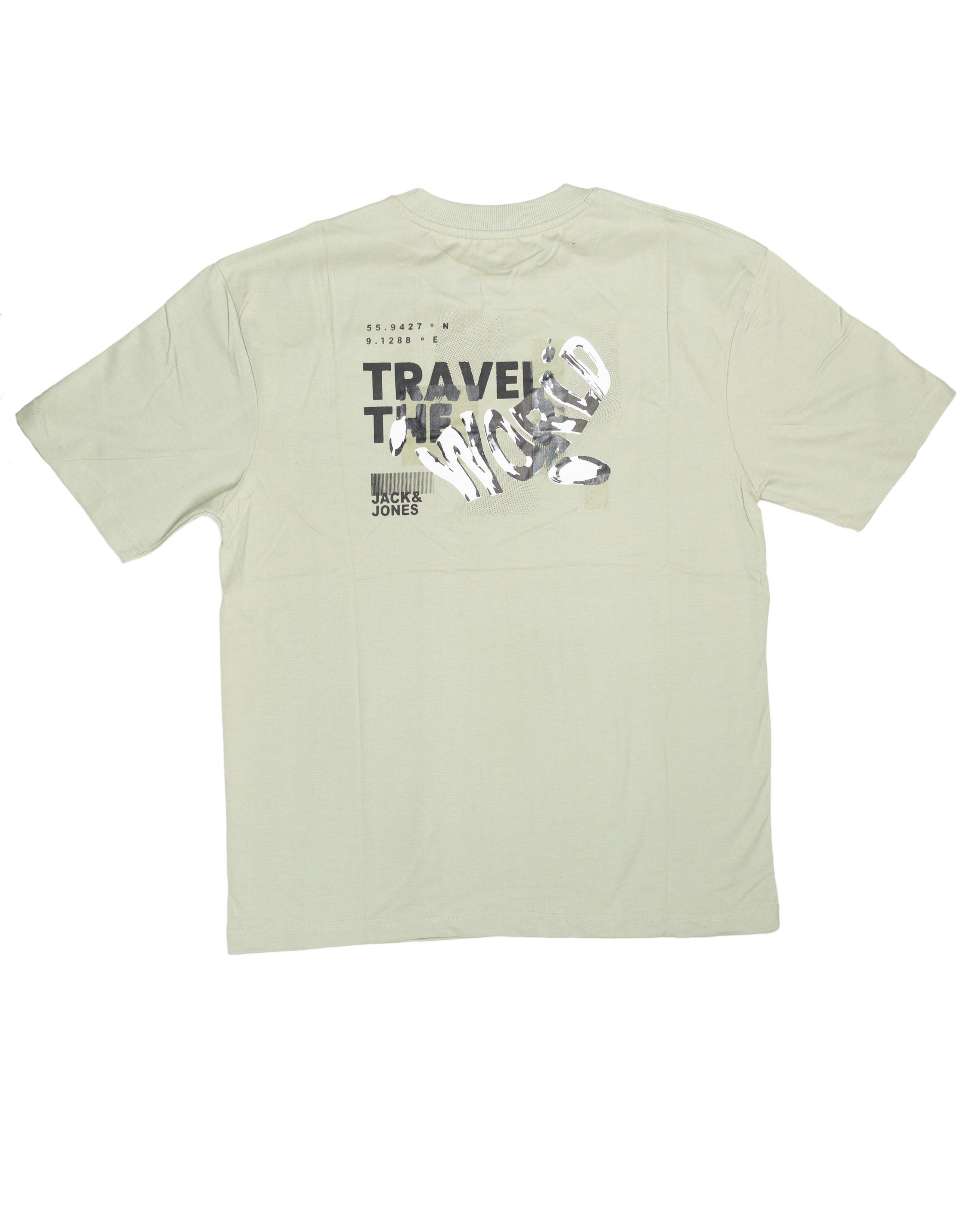 Men's Olive Green Drop Shoulder Oversized T-Shirt -J&J