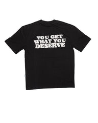 Men's Black Drop Shoulder Oversized T-Shirt - PDr