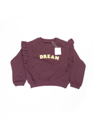 Girls' Lace-Trimmed Sweatshirt - KIDS
