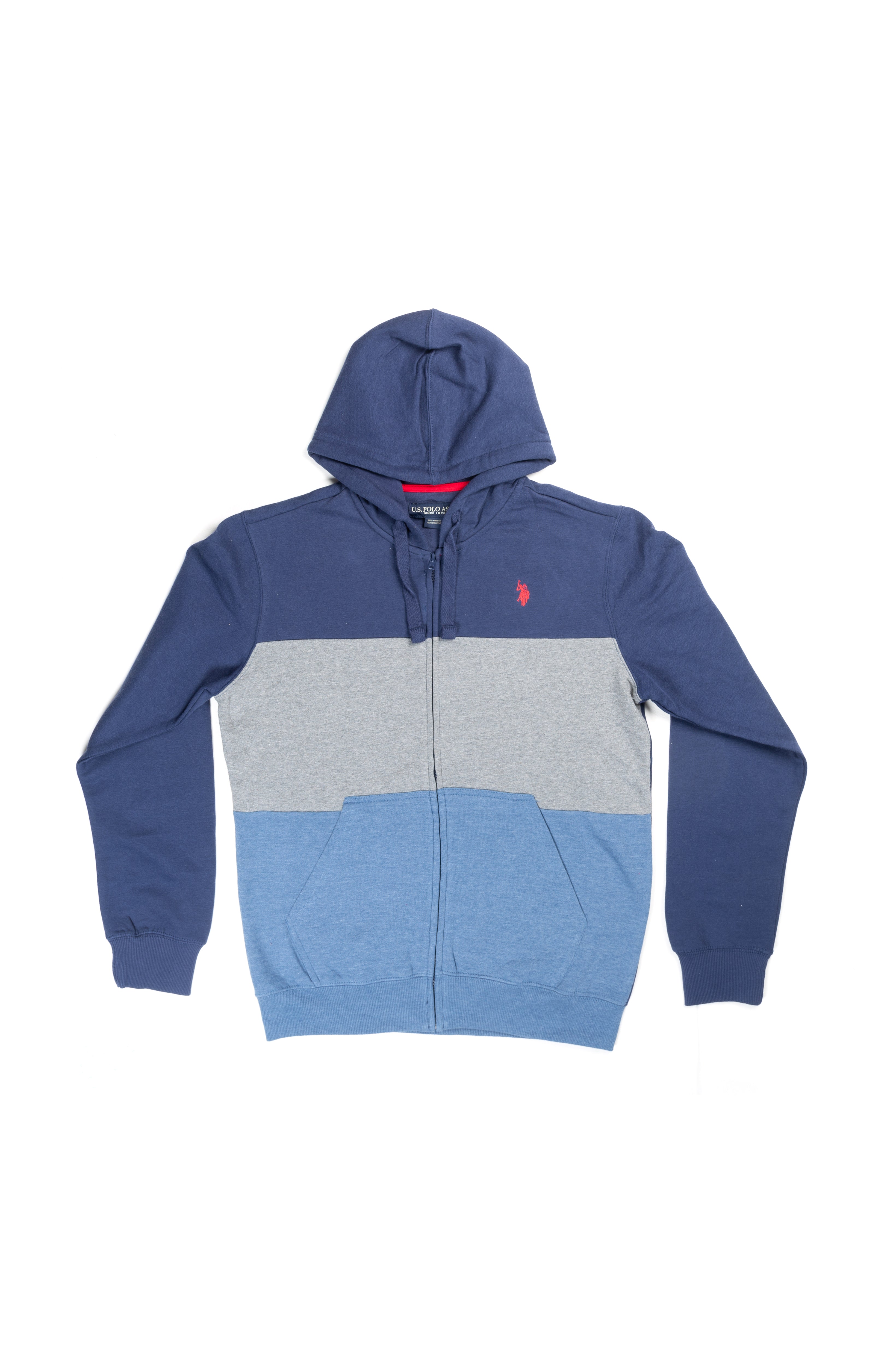 Colorblock Unisex Zipper Hoodie  - Us Polo