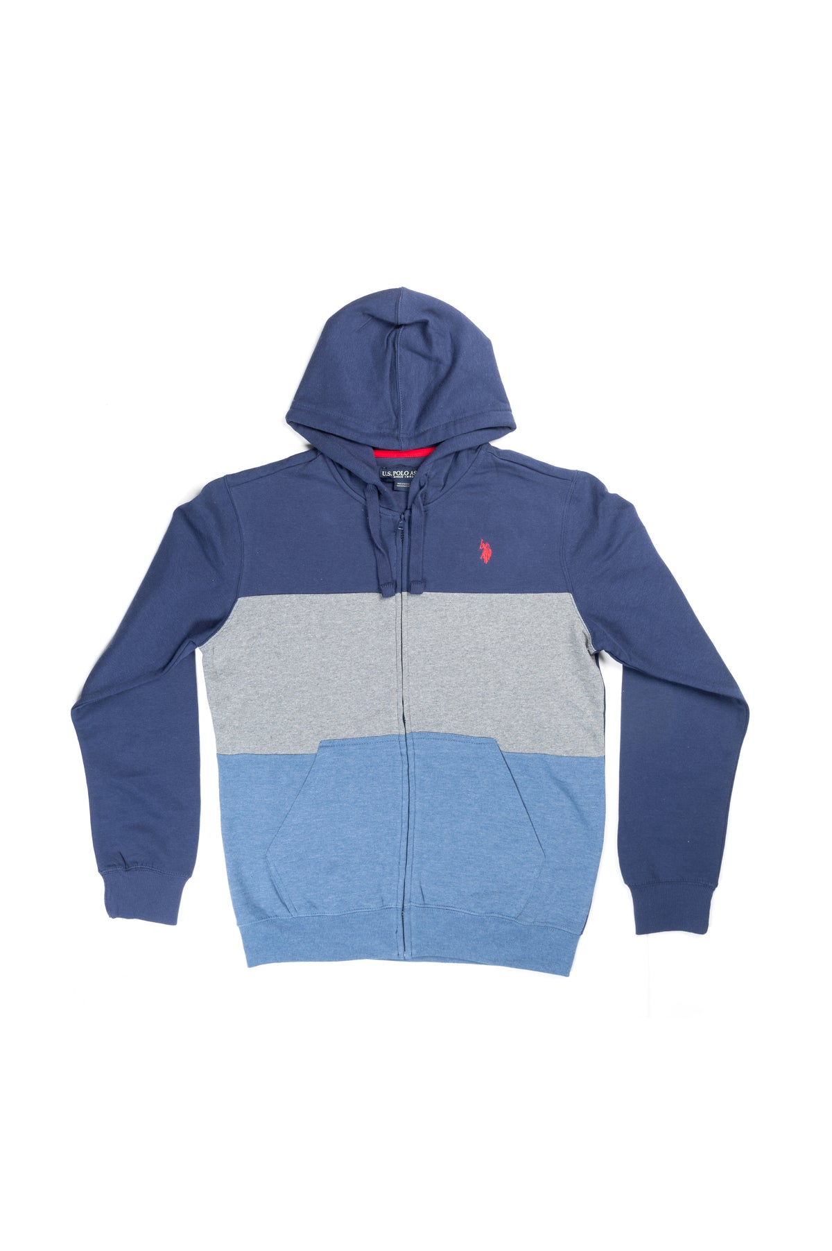 Colorblock Unisex Zipper Hoodie  - Us Polo