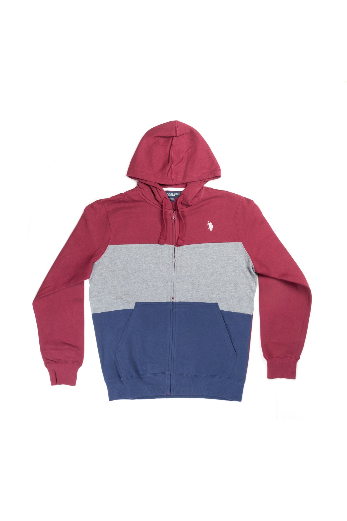 Colorblock Unisex Zipper Hoodie  - Us Polo